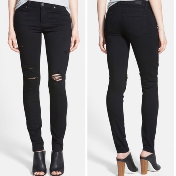 PAIGE Denim - 🎀SOLD🎀 Distressed verdugo ultra skinny jeans 25